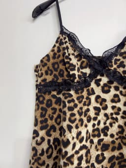 Y2k Emo Women Streetwear Sexy Acubi Leopard Lace Trim V-neck Tank Tops Sleeveless Spaghetti Stra Goth Grunge 2000s Alt Clothes