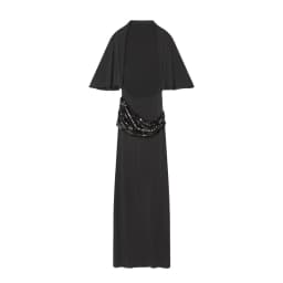 Women Backless Sequin Patchwork Maxi Dress Elegant Wide Sleeve Long Gowns Feminine New Fashion Evening Party Daily Robes