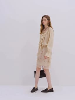 FSLE 【Premium Series】2026 Arrival New Women's High-Waisted Heavy Beaded & Sequin A-Line Skirt Hip-Hiding Slim Fit Stylish Skirt