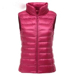 New 2026 Women Women Ultra Light Down Vests Slim Sleeveless Jacket Portable Girl Lightweight Windproof Waistcoat