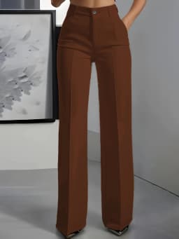 New 2026 Women's High-Waisted Draped Straight-Cut Suit Pants Simple European American Cross-Border Fashion for Women