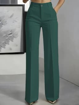 New 2026 Women's High-Waisted Draped Straight-Cut Suit Pants Simple European American Cross-Border Fashion for Women
