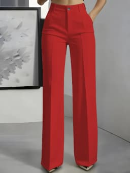 New 2026 Women's High-Waisted Draped Straight-Cut Suit Pants Simple European American Cross-Border Fashion for Women