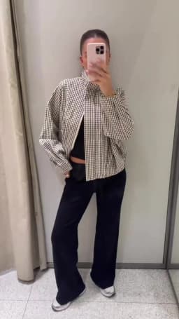 Women's Jacket 2026 New Autumn Long Sleeve Loose Plaid Jacket for Women Casual Stylish Chic Personality Oversize Ladies Outwear