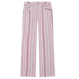 HXAO 2026 Jeans For Woman Rainbow Striped Baggy Jeans Pants Y2K Denim Wide Leg Pants Colorful Cowboy Summer Pants Streetwear