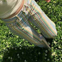 HXAO 2026 Jeans For Woman Rainbow Striped Baggy Jeans Pants Y2K Denim Wide Leg Pants Colorful Cowboy Summer Pants Streetwear