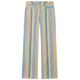 HXAO 2026 Jeans For Woman Rainbow Striped Baggy Jeans Pants Y2K Denim Wide Leg Pants Colorful Cowboy Summer Pants Streetwear