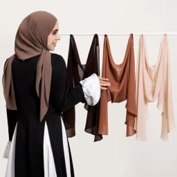 2025 Ramadan Women Solid Scarf Built-in Magnetic Muslim Chiffon Hijab Shawls Head Wrap Hijabs Scarves Ladies Foulard Islamic