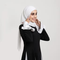 2025 Ramadan Women Solid Scarf Built-in Magnetic Muslim Chiffon Hijab Shawls Head Wrap Hijabs Scarves Ladies Foulard Islamic