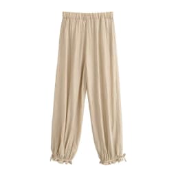 Women's Suit 2026 Summer New Khaki Sleeveless Beaded Vest with Lantern Pants Set Fashionable and Stylish