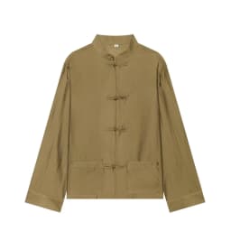 2026 Vintage Chinese Knot Satin Shirt Women's Stand Collar Long Sleeve Shirt Elegant Tang-style Top