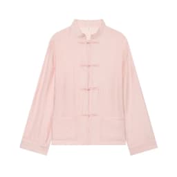 2026 Vintage Chinese Knot Satin Shirt Women's Stand Collar Long Sleeve Shirt Elegant Tang-style Top