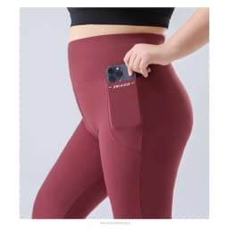 Plus Size Fit Yoga Flared Trousers for Women Semaless Two Sides Pocket Leggings High Waist Push Up Butt Gym Trainning Leggings