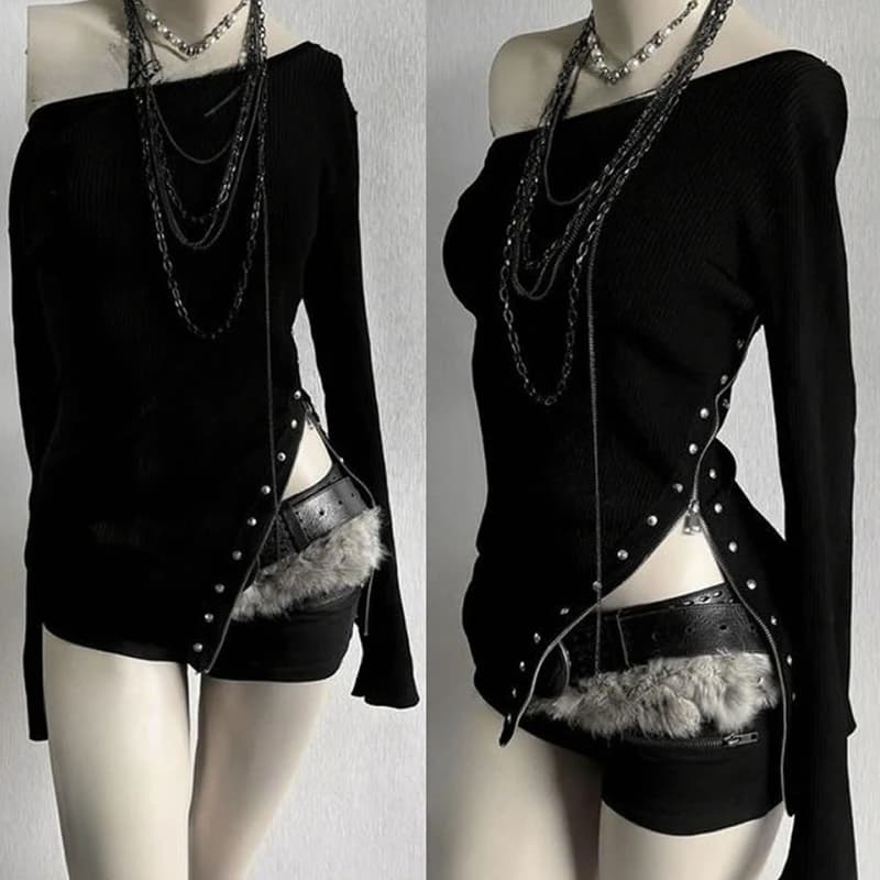 Y2k Emo Women Fashion V-neck Lace-up Lace Trim T-shirt Tops Long Sleeve Sweet Cute Pink Shirt Aesthetics Harajuku 2000s Clothes