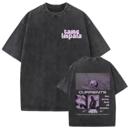 Mens women Vintage Washed Short Sleeve T-shirt Tame Impala Rock Band Deadbeat Tour 2026 Album Hip Hop Fans Gift T-shirts