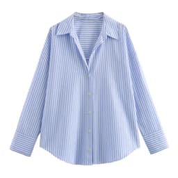 BSAY Women Fashion Spring Cotton Oxford Long Sleeve Single-breasted Lapel Blouse Street Clothing Shirt Chic Ladies Tops Mujer