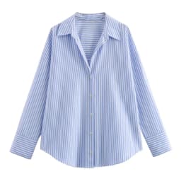 BSAY Women Fashion Spring Cotton Oxford Long Sleeve Single-breasted Lapel Blouse Street Clothing Shirt Chic Ladies Tops Mujer