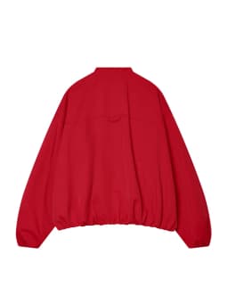 TFMLN Fashion Red Short Jacket For Women Loose Fit V Collar Long Sleeve Coat 2026 Spring Autumn Female Street Outerwear