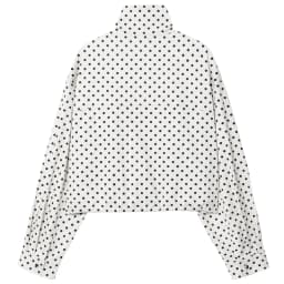 HXAO Polka Dot Bomber Jacket Women's Jackets Demi-Season Oversized Long Sleeve Top Outerwear Aviator Plus Size Zip Up Crop Coats