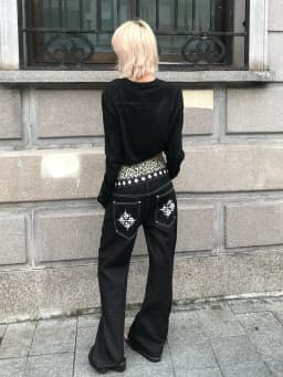 Genayooa Gothic Vintage T-shirt Women Long Sleeve Button Y2k Retro Black Grunge Tops Streetwear 2000s Print Tshirts Autumn