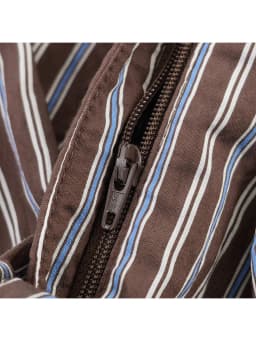 TFMLN Summer Women Bow Decoration Shorts Elastic Waist Zipper Loose Striped Shorts Ladies Causal Wear 2026 New Streetwear
