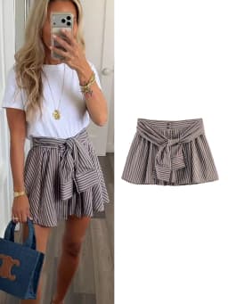 TFMLN Summer Women Bow Decoration Shorts Elastic Waist Zipper Loose Striped Shorts Ladies Causal Wear 2026 New Streetwear