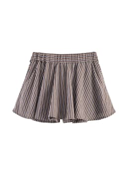 TFMLN Summer Women Bow Decoration Shorts Elastic Waist Zipper Loose Striped Shorts Ladies Causal Wear 2026 New Streetwear