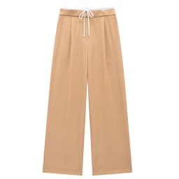 HXAO Women Pants Summer Baggy Pants For Woman Pleats Casual Black Pants Office Lace Up Fluid Trousers Boxer Gray Womens Pants