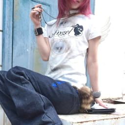 Karrram Trashy Y2k Angel Print T-shirt Grunge Aesthetics Short Sleeve Tops With Wings Vintage Fairycore Streetwear 2000s Retro