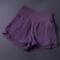 Women's 2 in 1 Shorts with Pockets - Lightweight Breathable Loose Anti-Disclosure Split Side for Yoga Running Gym