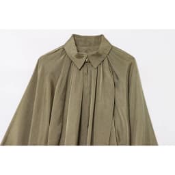 YENKYE Elegant Pleated Green Oversize Bomber Jacket Women Batwing Sleeve Lapel Collar 2025 Spring Coat Street Commuter Lady Top