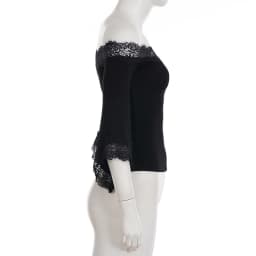 SUCHCUTE Off-the-shoulder Lace-trim Patchwork Bell Sleeves Top Women Elegant Slim T-shirts Y2k Casual Pullovers Tees Coquette