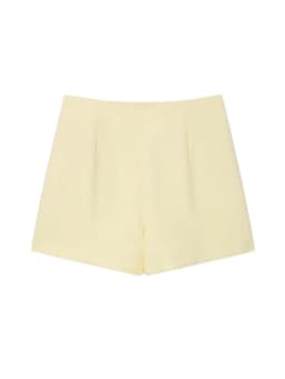 Women's High Waist Skort with Front Slit And Side Zipper Fashion Solid Shorts Skirt Female High Waist Skort Mujer