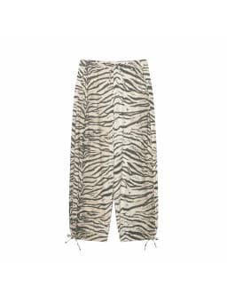 Women Chic Casual Animal Print Pants For Women High Waist Wide Leg Trousers Woman 2026 Spring Summer Fashion Tied Pant Trendy
