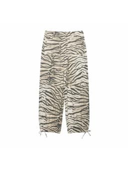 Women Chic Casual Animal Print Pants For Women High Waist Wide Leg Trousers Woman 2026 Spring Summer Fashion Tied Pant Trendy