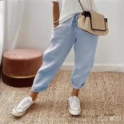 2026 Summer Cotton Linen Pants Women Drawstring High Waist Elastic Casual Trousers Breathable Female Bottoms Loose Pencil Pants