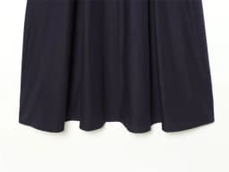 Women's Dress 2026 Spring New Style Dark Blue Short Sleeve Puff Sleeve Faille Midi Dress Simple Fashion Elegant Temperament
