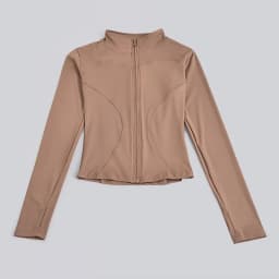 S-3XL Women Full Zip Yoga Jacket Thumb Hole Slim Fit Breathable Athletic Top for Gym Running Workout Training&Daily Casual Wear