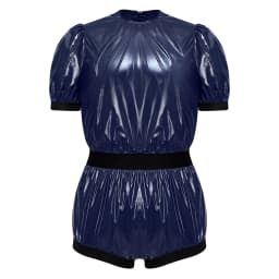 Men Women Waterproof Glossy Bodysuit Leak-proof Washable Diaper Cover Elderly Bedridden Special Needs Adaptive Jumpsuit Swimwear
