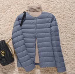 Korean Slim Fit O-neck V-neck Female Short Quilted Puffer Coat 2026 New Arrivlas Women Ultra Lightweight Packable Liner Jackets