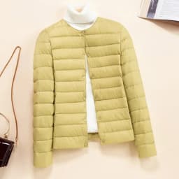 Korean Slim Fit O-neck V-neck Female Short Quilted Puffer Coat 2026 New Arrivlas Women Ultra Lightweight Packable Liner Jackets