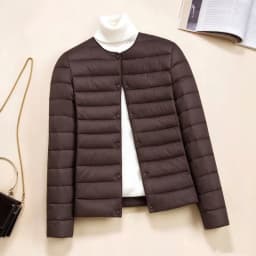 Korean Slim Fit O-neck V-neck Female Short Quilted Puffer Coat 2026 New Arrivlas Women Ultra Lightweight Packable Liner Jackets