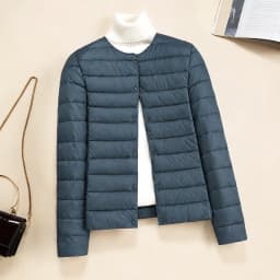 Korean Slim Fit O-neck V-neck Female Short Quilted Puffer Coat 2026 New Arrivlas Women Ultra Lightweight Packable Liner Jackets