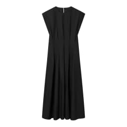 Women's Dress 2026 Summer New Fashion Casual Pleated Crew Neck Fitted Elegant Party Evening High Street Black Women's Dress
