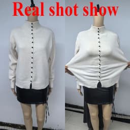 New Soft Comfortable Stand-Up Collar Sweater Cardigan Women Simple Single Breasted Cardigans Coat Autumn Solid Knitted Outerwear