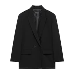 HXAO Women's Black Blazer New In Jackets Office Casual Long Blazer Woman Spring 2025 Long Sleeve Oversized Solid Blazer 088