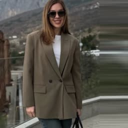 HXAO Women's Black Blazer New In Jackets Office Casual Long Blazer Woman Spring 2025 Long Sleeve Oversized Solid Blazer 088