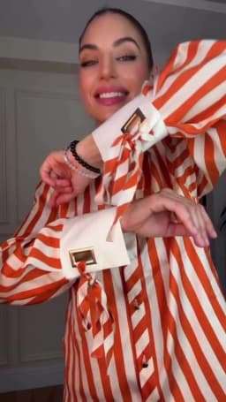 Women's Shirt 2026 Summer New Fashion Bow-tie Striped Shirt Jacket for Women Elegance Chic New Daily Ladies Shirt