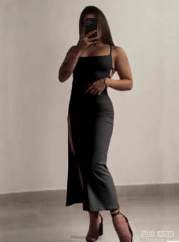 Sexy Backless Lace Up Long Dress Women Split Sleeveless Bodycon Party Club Evening Dresses High Street Female Suspender Robes