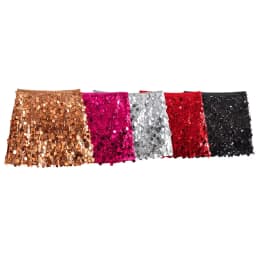 Willshela Women Fashion With Sequined Solid Side Zipper Mini Skirt Vintage High Waist Female Chic Lady Skirts
